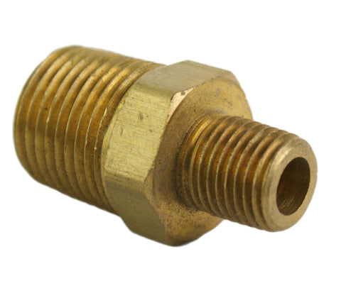 1/2" Male to 3/8" Male Reducing Hex Nipple - Hot Spot Fab